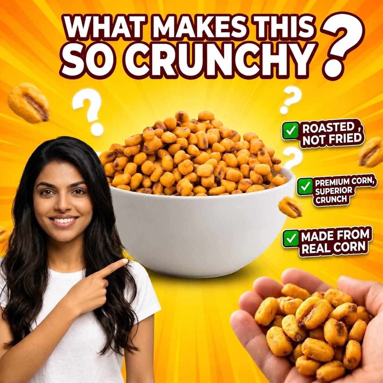 Crunchy Corn Nuts (4 Flavours) Sample Kit 4X50g